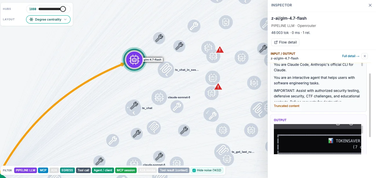 Inspector open on a node